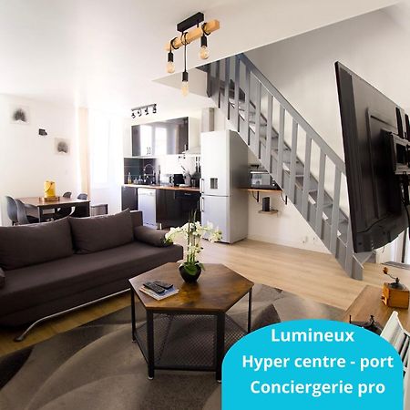 Triplex Lumineux A Cherbourg, Hyper Centre, 2 Pas Du Port & Vie Nocturne, Intendance Luxury Host Esterno foto